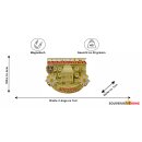 Kühlschrank Magnet Metall Gold Glänzend Retro...