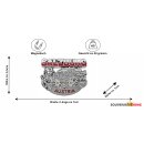 Salzburg Metall Magnet Silber Glänzend