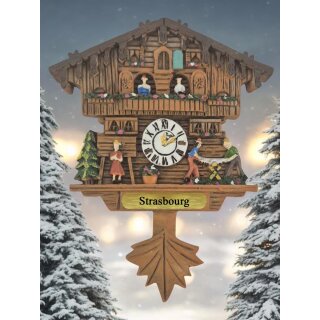 Kühlschrankmagnet Alpen Kuckucksuhr Magnet  Urlaubserinnerung Mitbringsel Deko - Strasbourg