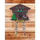 Kühlschrankmagnet Alpen Kuckucksuhr Magnet Reisemagnet Mitbringsel Metall - Leukerbad