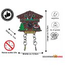 Kühlschrankmagnet Alpen Kuckucksuhr Magnet Reisemagnet Mitbringsel Metall - Schwarzwald