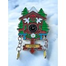 Kühlschrankmagnet Alpen Kuckucksuhr Magnet  Reisemagnet Mitbringsel Metall - Kitzbühl