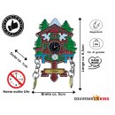 Kühlschrankmagnet Alpen Kuckucksuhr Magnet  Reisemagnet Mitbringsel Metall - Colmar