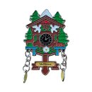 Kühlschrankmagnet Alpen Kuckucksuhr Magnet  Reisemagnet Mitbringsel Metall - Mullhouse