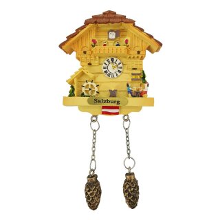 Kuckucksuhr Magnet Polyresin Kühlschrank Beige Haus Österreich Austria - Salzburg