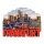 MDF Holz Magnet Fotomagnet Souvenir Skyline Frankfurt