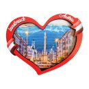 MDF Holz Magnet Fotomagnet Souvenir Herz Innsbruck