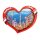 MDF Holz Magnet Fotomagnet Souvenir Herz Innsbruck
