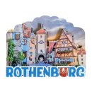 MDF Holz Magnet Fotomagnet Souvenir Rothenburg