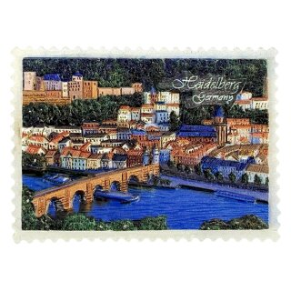 Magnet Heidelberg Alte Brücke und Schloss Panorama