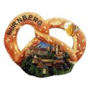 Nürnberg Magnet Brezel mit Altstadt Motiv
