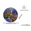 Köln Rundmagnet mit Dom Panorama Rheinbrücke und Stadtwappen