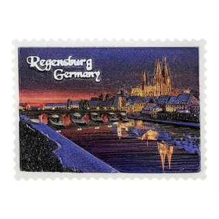 Magnet Regensburg mit Abendpanorama und Domansicht
