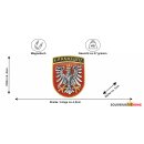 Frankfurt Wappenform Magnet mit Frankfurter Adler...