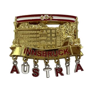 Magnet Innsbruck Austria - gold glänzend