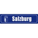 Blechschild Metall Klein - Salzburg 26 x 6,5 cm