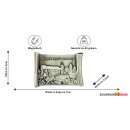 Premium Metall Magnet Nürnberg Burg Kaiserburg Franken Stolz Deutschland silber Solid