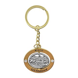 Schlüsselanhänger Köln Gold