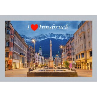 Großes Folien Fotomagnet Kühlschrankmagnet Foto Magnet Glitzer Folie - Innsbruck