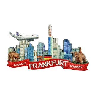 Magnet Kühlschrankmagnet Souvenir Deko Mitbringsel Germany -  Frankfurt Sykline