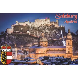 Fotomagnet Foto Magnet Kühlschrankmagnet - Salzburg Austria Burg