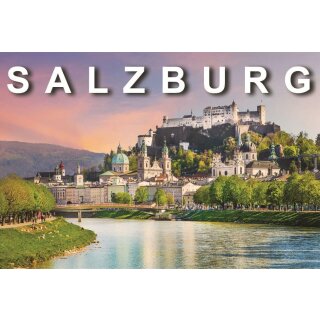 Fotomagnet Foto Magnet Kühlschrankmagnet - Salzburg Skyline