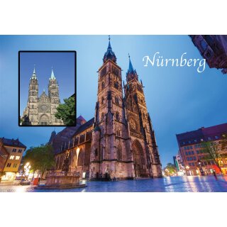 Fotomagnet Foto Magnet Kühlschrankmagnet - Nürnberg Lorzenkirche