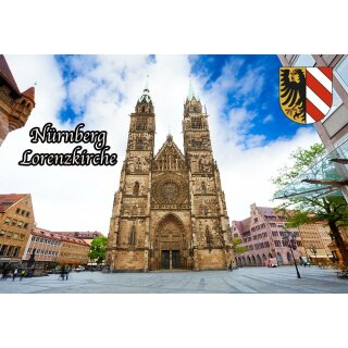 Fotomagnet Foto Magnet Kühlschrankmagnet -  Nürnberg Lorzenkirche