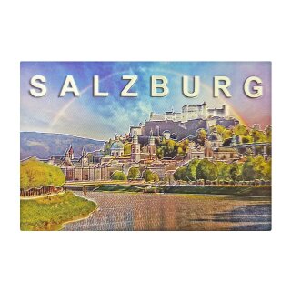 Folien Fotomagnet Kühlschrankmagnet Foto Magnet Glitzer Folie - Salzburg