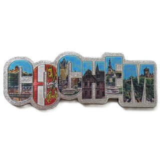Großes Folien Fotomagnet Kühlschrankmagnet Foto Magnet Glitzer Folie - Cochem Schriftzug