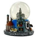 Schneekugel München Klein mit glitzer Schnee
