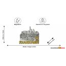 Frankfurt Kühlschrankmagnet Silber 3D Skyline...