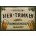 Blechschild Biertrinker 20x30