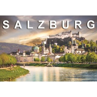 Großes Folien Fotomagnet Kühlschrankmagnet Foto Magnet Glitzer Folie - Salzburg