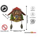 Kühlschrankmagnet Kuckucksuhr Magnet Haus Zapfen...