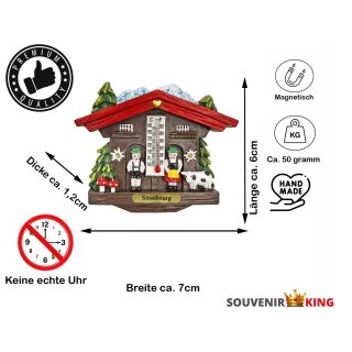 Kühlschrankmagnet Kuckucksuhr Magnet Haus Pilze Kuh Berge - Strasbourg