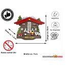 Kühlschrankmagnet Kuckucksuhr Magnet Haus Pilze Kuh Berge - Leukerbad