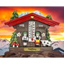 Kühlschrankmagnet Alpen Kuckucksuhr Magnet  Wetterhaus Thermometer Deko - Hamburg