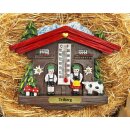 Kühlschrankmagnet Alpen Kuckucksuhr Magnet  Wetterhaus Thermometer Deko - Triberg