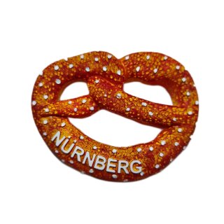 Kühlschrankmagnet Magnet Polyresin Breze Brezel - Nürnberg