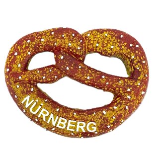 Kühlschrankmagnet Magnet Polyresin Breze Brezel - Nürnberg