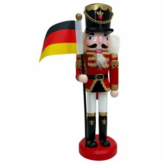 Nussknacker mit Deutschlandflagge - 25 cm