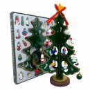 Tannenbaum Holzdeko 30 cm mit Ornamenten