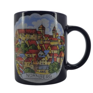 Nürnberg Tasse Dunkelblau Blau mit Bild