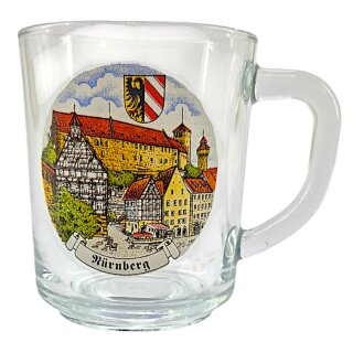 Glühweinbecher Glas Tasse Nürnberg Germany