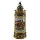 Gutsherrenkrug 15,6 cm  0,33 Liter Nürnberg Zinndeckel
