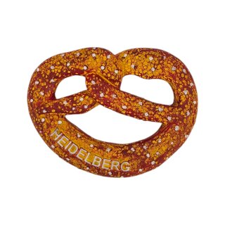 Polyresin Magnet Kühlschrankmagnet Souvenir Breze mit Schriftzug Heidelberg