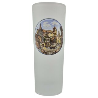 Wodkastange lang Schnaps Glas ca 10 cm Satiniert