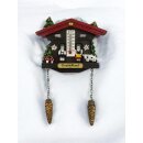 Kühlschrankmagnet Alpen Kuckucksuhr Magnet  Wetterhaus Thermometer Deko - Deutschland