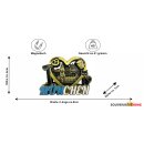 Metallmagnet München Herz Katze Breze Bier gold